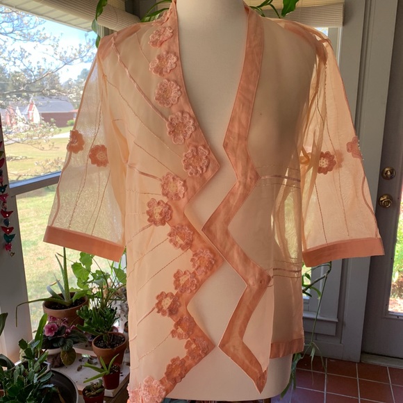 Amazing sheer VTG kimono - Picture 1 of 8